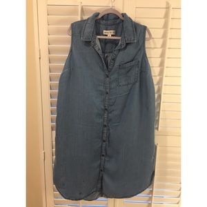 AVA & VIV denim shirt dress with belt